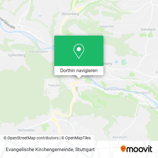 Evangelische Kirchengemeinde Karte