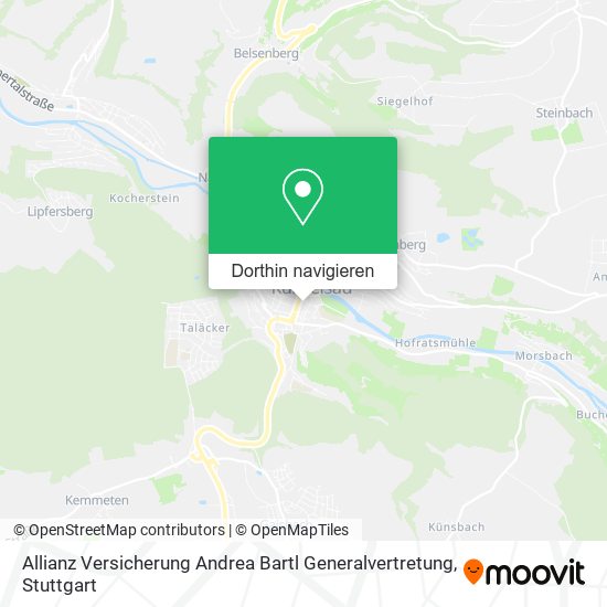 Allianz Versicherung Andrea Bartl Generalvertretung Karte