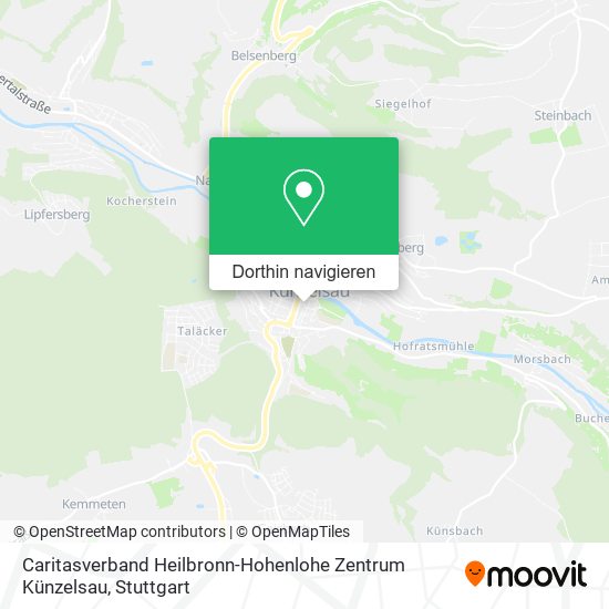 Caritasverband Heilbronn-Hohenlohe Zentrum Künzelsau Karte