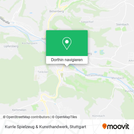 Kurrle Spielzeug & Kunsthandwerk Karte