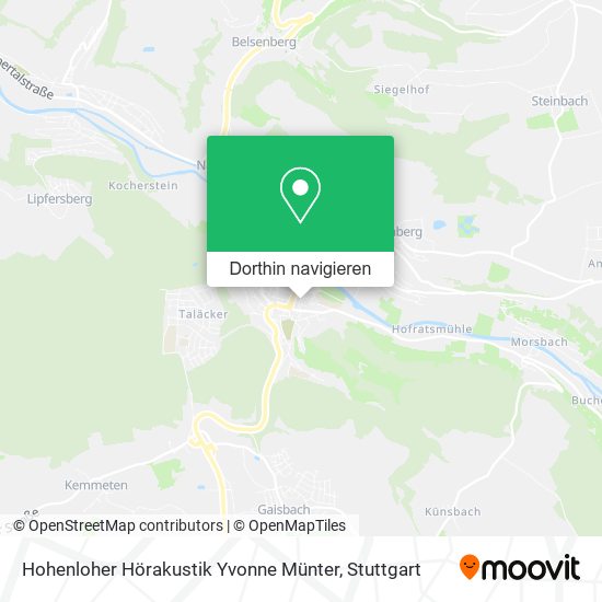 Hohenloher Hörakustik Yvonne Münter Karte