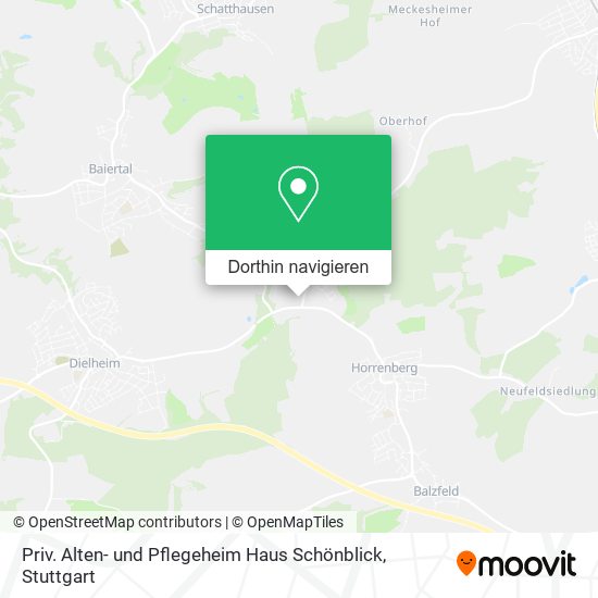 Priv. Alten- und Pflegeheim Haus Schönblick Karte