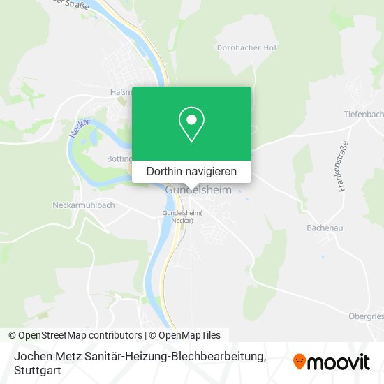 Jochen Metz Sanitär-Heizung-Blechbearbeitung Karte