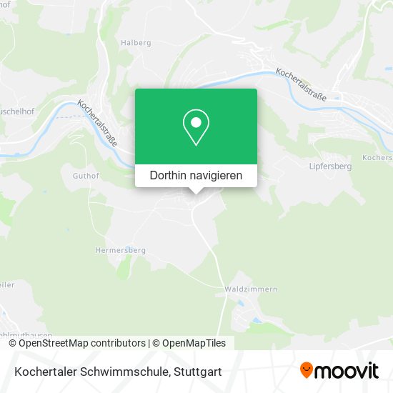 Kochertaler Schwimmschule Karte