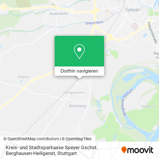 Kreis- und Stadtsparkasse Speyer Gschst. Berghausen-Heiligenst Karte