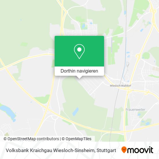 Volksbank Kraichgau Wiesloch-Sinsheim Karte