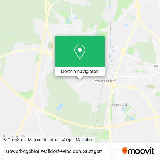 Gewerbegebiet Walldorf-Wiesloch Karte