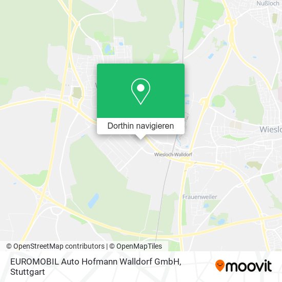 EUROMOBIL Auto Hofmann Walldorf GmbH Karte