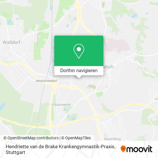 Hendriette van de Brake Krankengymnastik-Praxis Karte