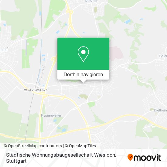 Städtische Wohnungsbaugesellschaft Wiesloch Karte