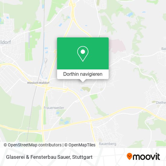 Glaserei & Fensterbau Sauer Karte