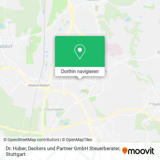 Dr. Huber, Deckers und Partner GmbH Steuerberater Karte