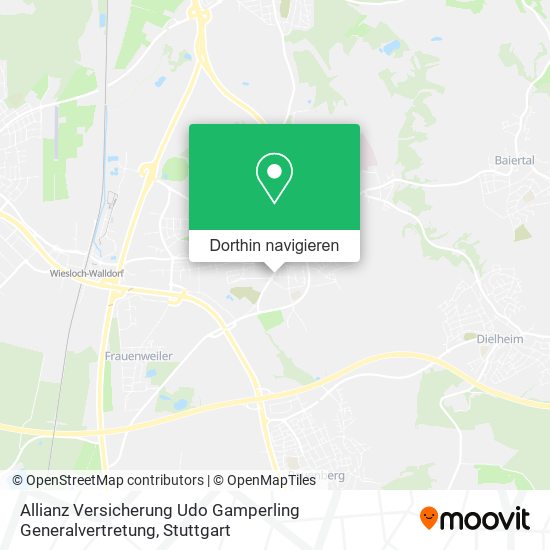 Allianz Versicherung Udo Gamperling Generalvertretung Karte