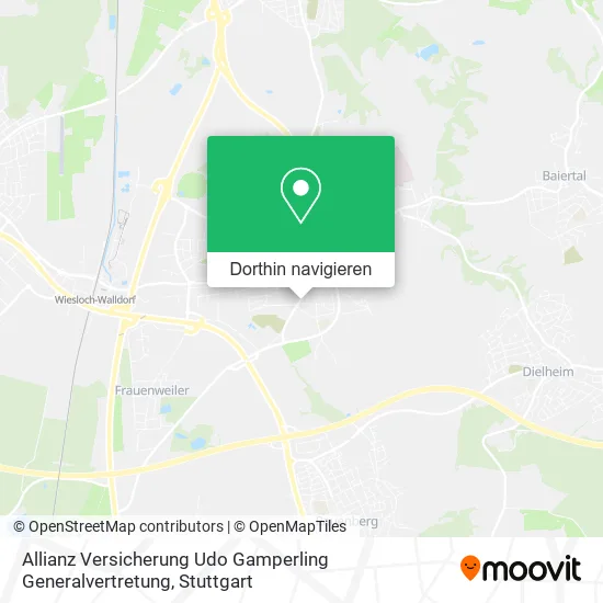 Allianz Versicherung Udo Gamperling Generalvertretung Karte