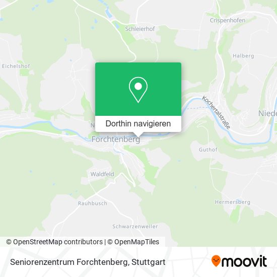 Seniorenzentrum Forchtenberg Karte