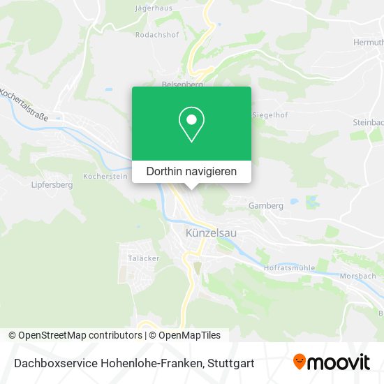 Dachboxservice Hohenlohe-Franken Karte