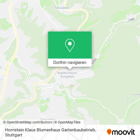 Hornstein Klaus Blumenhaus Gartenbaubetrieb Karte
