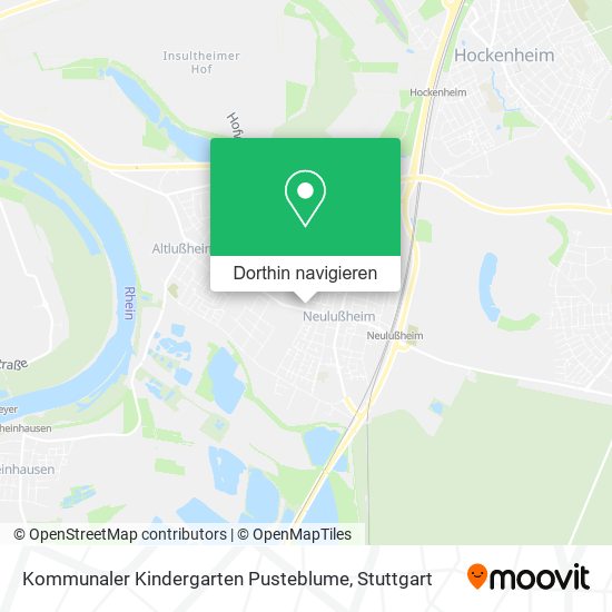 Kommunaler Kindergarten Pusteblume Karte