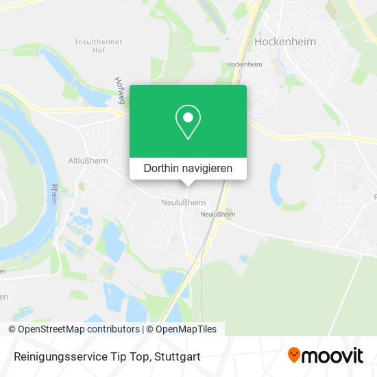 Reinigungsservice Tip Top Karte
