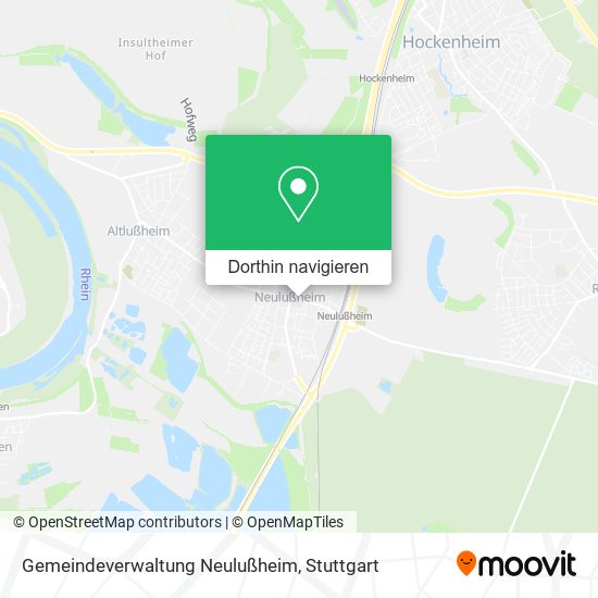 Gemeindeverwaltung Neulußheim Karte
