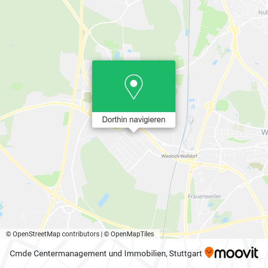 Cmde Centermanagement und Immobilien Karte