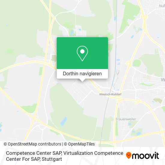 Competence Center SAP, Virtualization Competence Center For SAP Karte