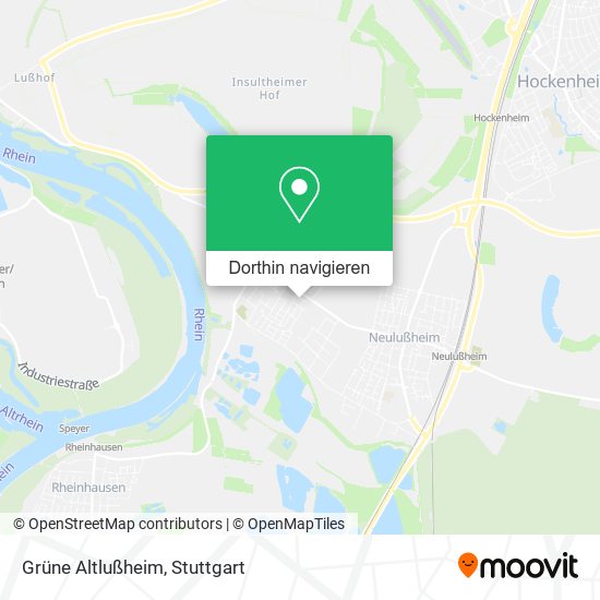 Grüne Altlußheim Karte