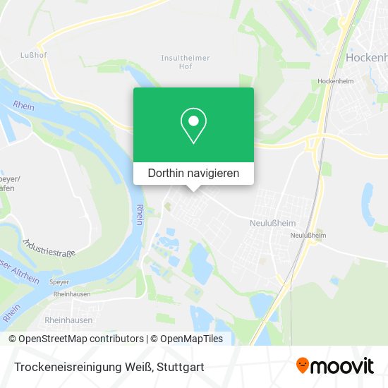 Trockeneisreinigung Weiß Karte