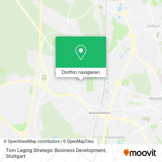 Tom Laging Strategic Business Development Karte