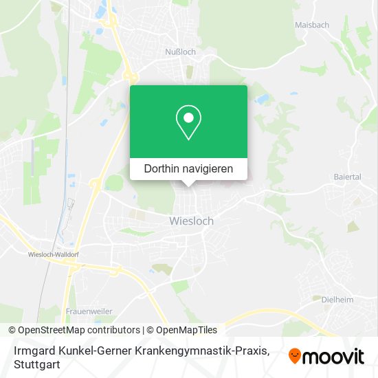 Irmgard Kunkel-Gerner Krankengymnastik-Praxis Karte