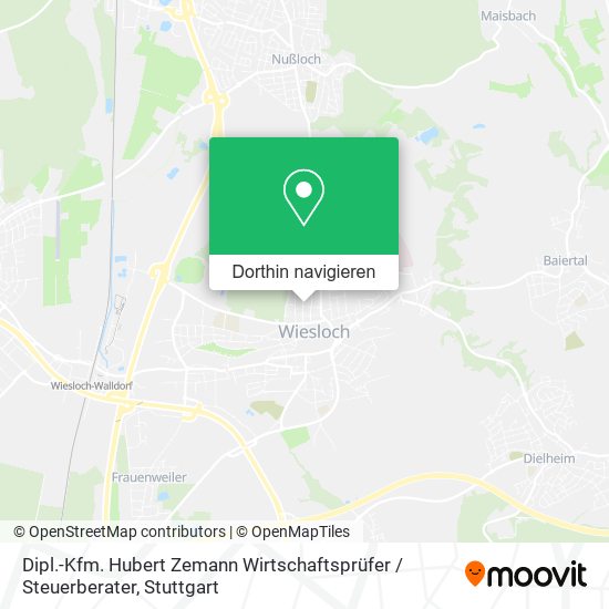 Dipl.-Kfm. Hubert Zemann Wirtschaftsprüfer / Steuerberater Karte