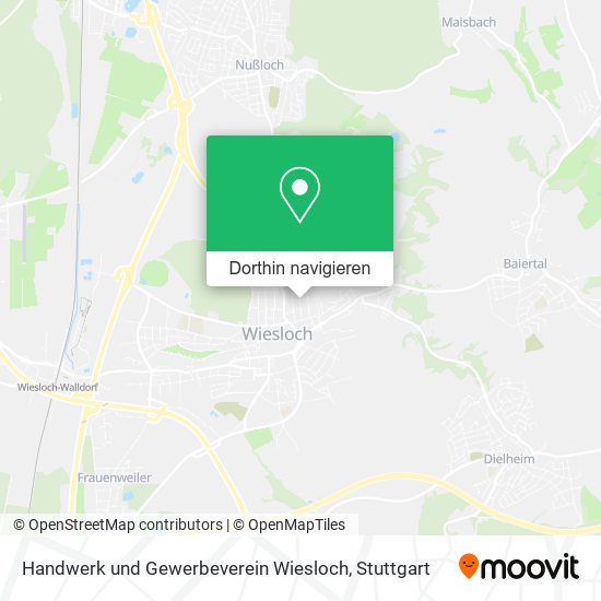 Handwerk und Gewerbeverein Wiesloch Karte