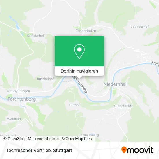 Technischer Vertrieb Karte