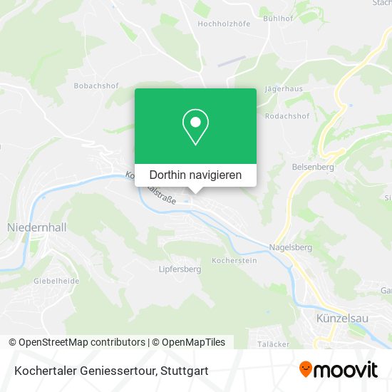 Kochertaler Geniessertour Karte