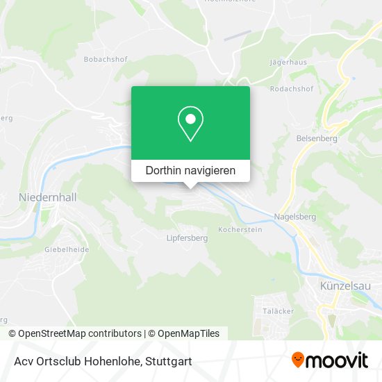 Acv Ortsclub Hohenlohe Karte