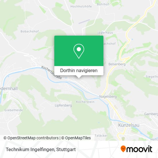 Technikum Ingelfingen Karte