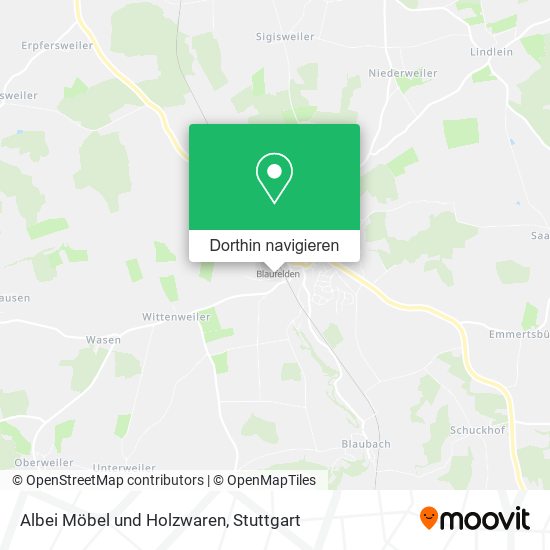 Albei Möbel und Holzwaren Karte