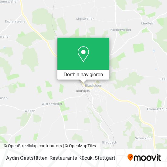 Aydin Gaststätten, Restaurants Kücük Karte