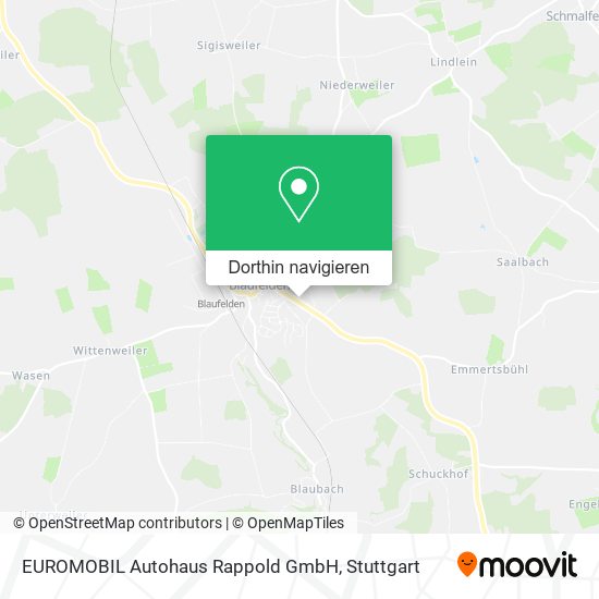 EUROMOBIL Autohaus Rappold GmbH Karte