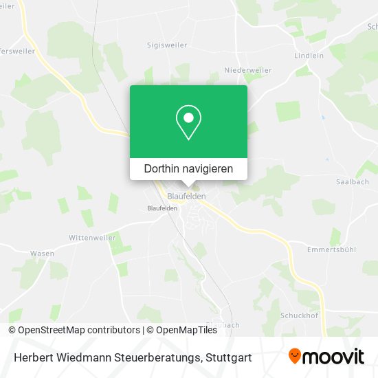 Herbert Wiedmann Steuerberatungs Karte
