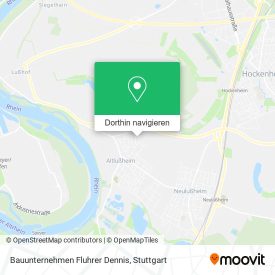 Bauunternehmen Fluhrer Dennis Karte