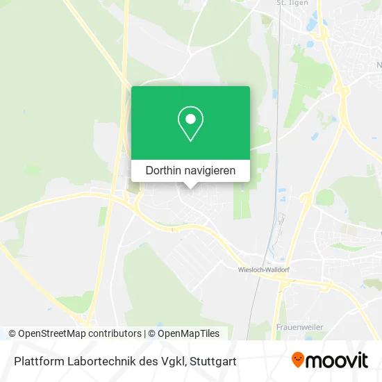 Plattform Labortechnik des Vgkl Karte