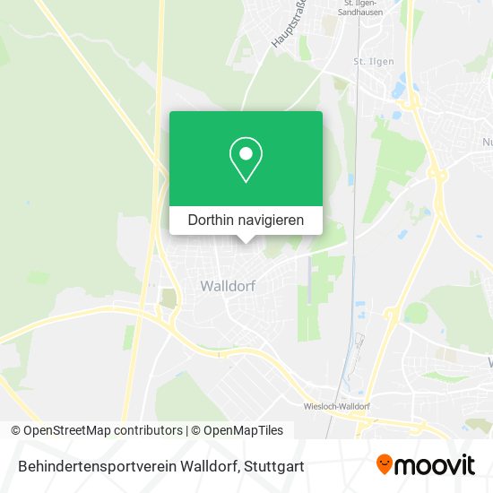 Behindertensportverein Walldorf Karte