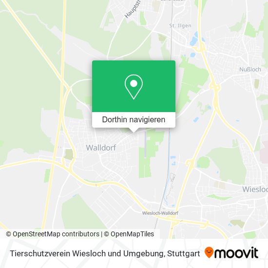 Tierschutzverein Wiesloch und Umgebung Karte