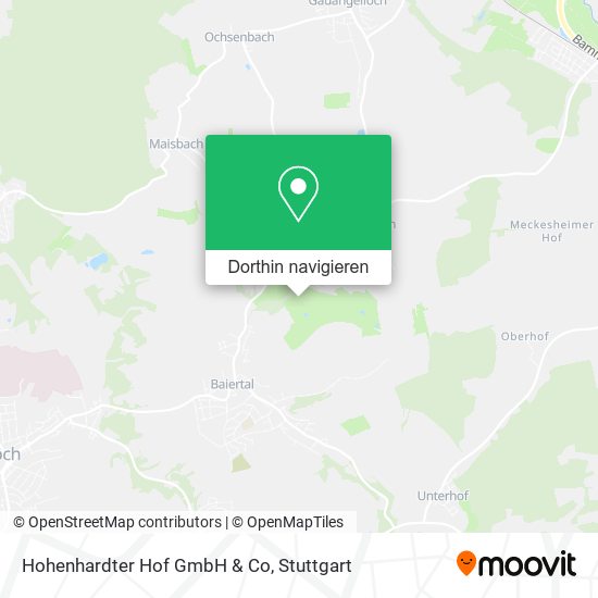 Hohenhardter Hof GmbH & Co Karte