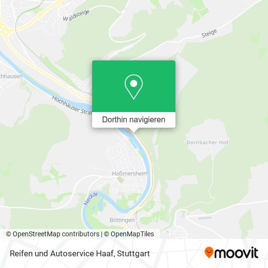 Reifen und Autoservice Haaf Karte