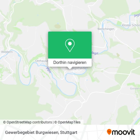 Gewerbegebiet Burgwiesen Karte