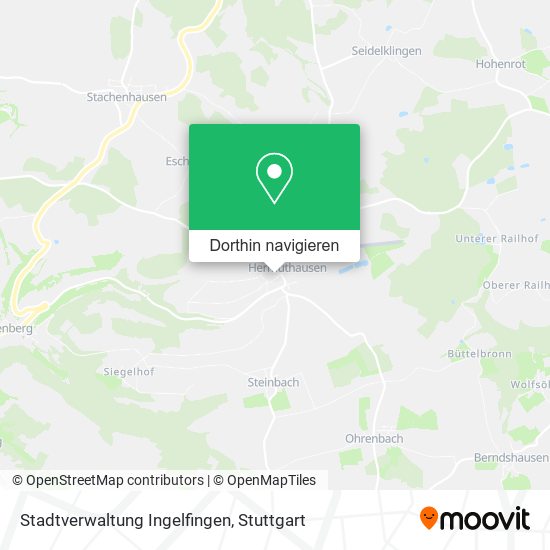 Stadtverwaltung Ingelfingen Karte