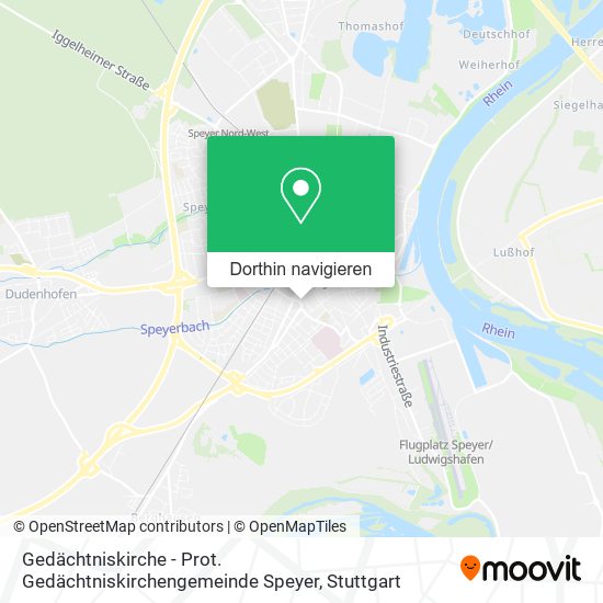 Gedächtniskirche - Prot. Gedächtniskirchengemeinde Speyer Karte