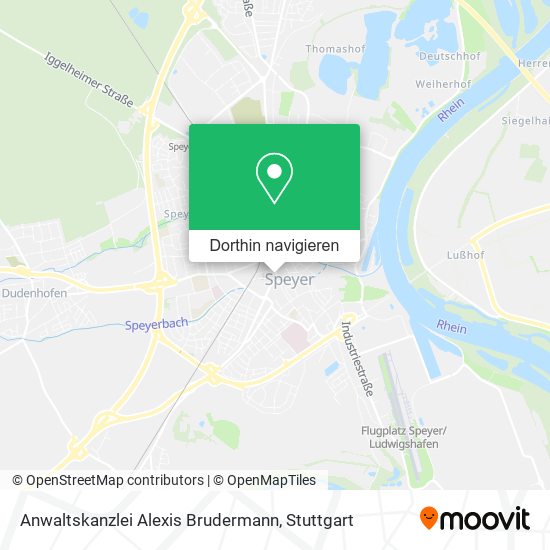 Anwaltskanzlei Alexis Brudermann Karte